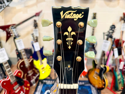 🔥NEW🔥 Vintage V100 ReIssued Electric Guitar – Arctic White Les Paul V100AW!