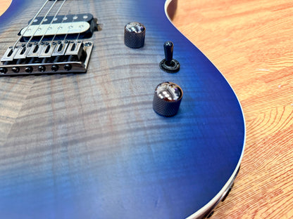 🔥 2023 🔥 Cort KX300 Electric Guitar~ Open Pore Cobalt Blue Burst~ EMG Pickups!