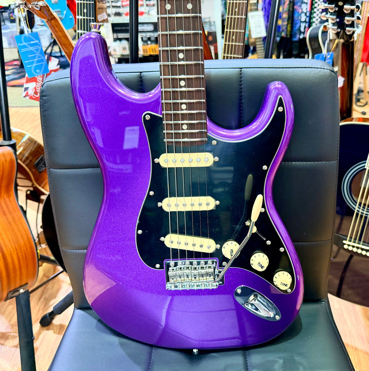 Jet Guitars JS-300~ Metallic Plum~ Rosewood Fingerboard~ Roasted Maple Neck