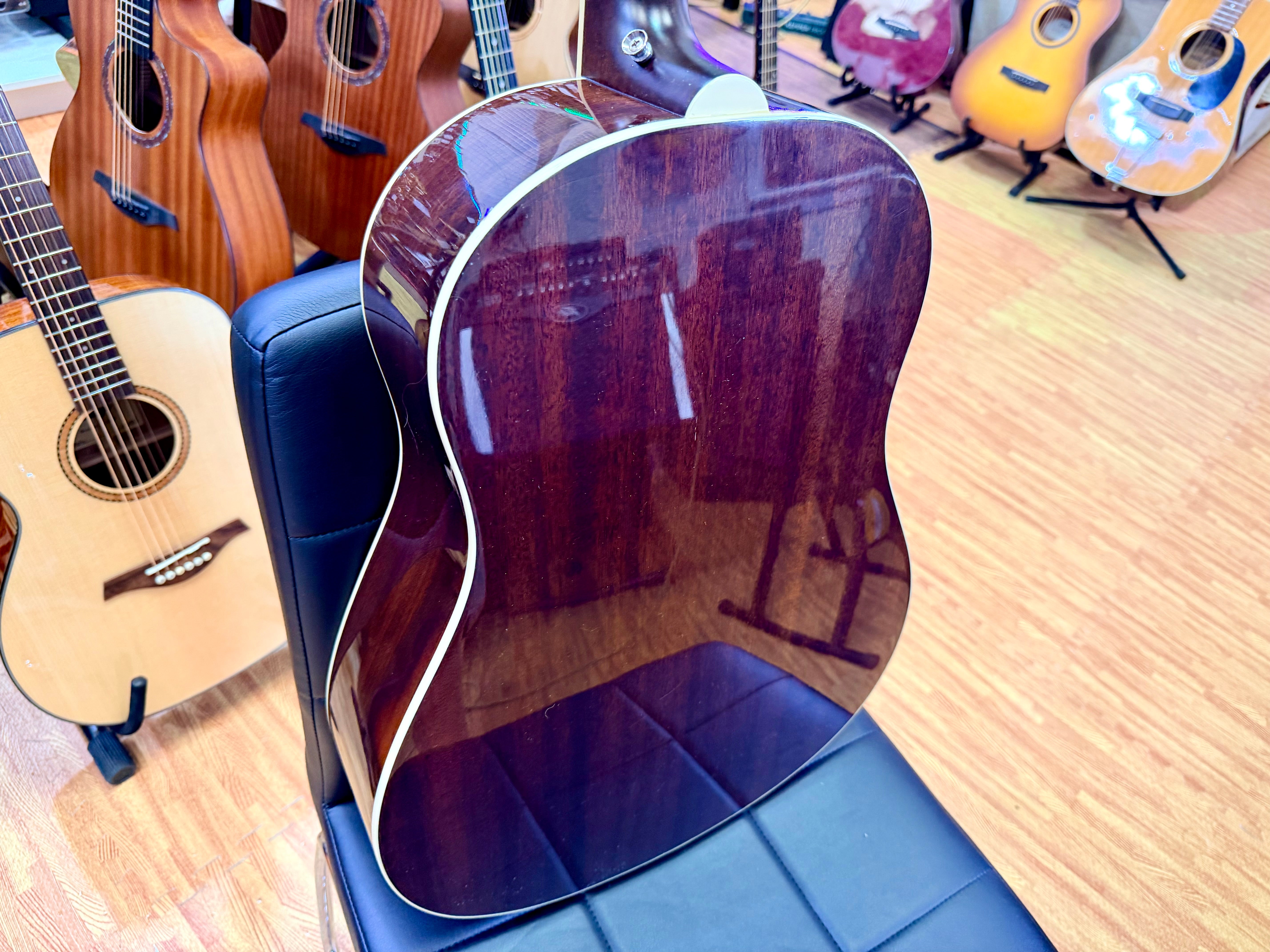 ⚡️2017⚡️ Epiphone AJ-220S/N Acoustic Guitar Natural~ Solid Top Dreadnought!