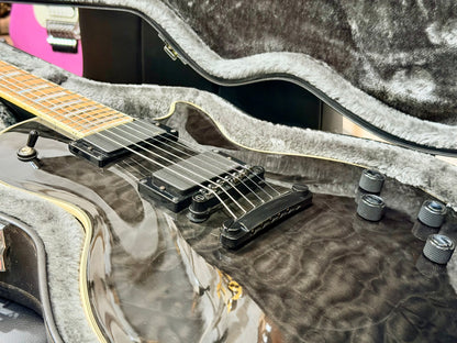 🔥2018🔥 Epiphone Les Paul Prophecy Custom Plus EX~ Midnight Ebony~ EMG P’Ups