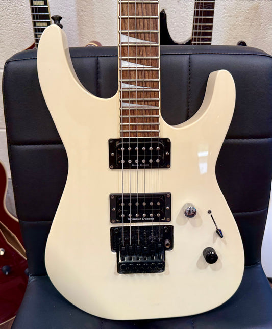 🔥SEYMOUR DUNCAN🔥 Jackson SLX DX Soloist Thru Neck~ Creme ’Vintage’ White!
