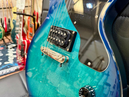 🌟RARE 2010🌟 Epiphone Les Paul Junior Ltd Edition Custom Shop~ Translucent Blue