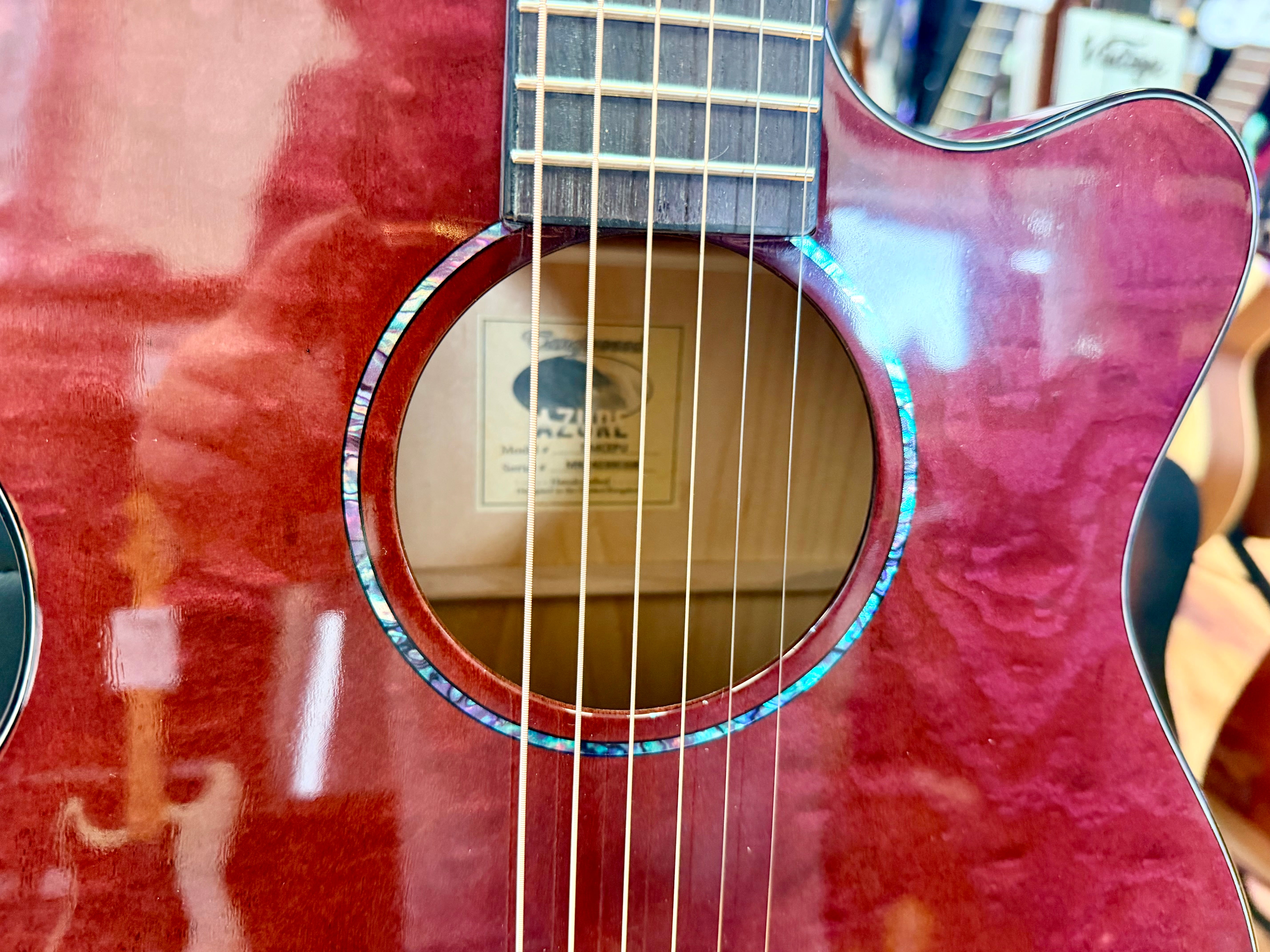 ✨2024✨ Tanglewood TA4CE Azure Super Folk Electro Acoustic~ Foxglove Purple!