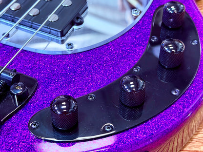 ✨2024✨ Sterling Music Man StingRay RAY34~ Purple Sparkle~ Electric Bass + Bag!