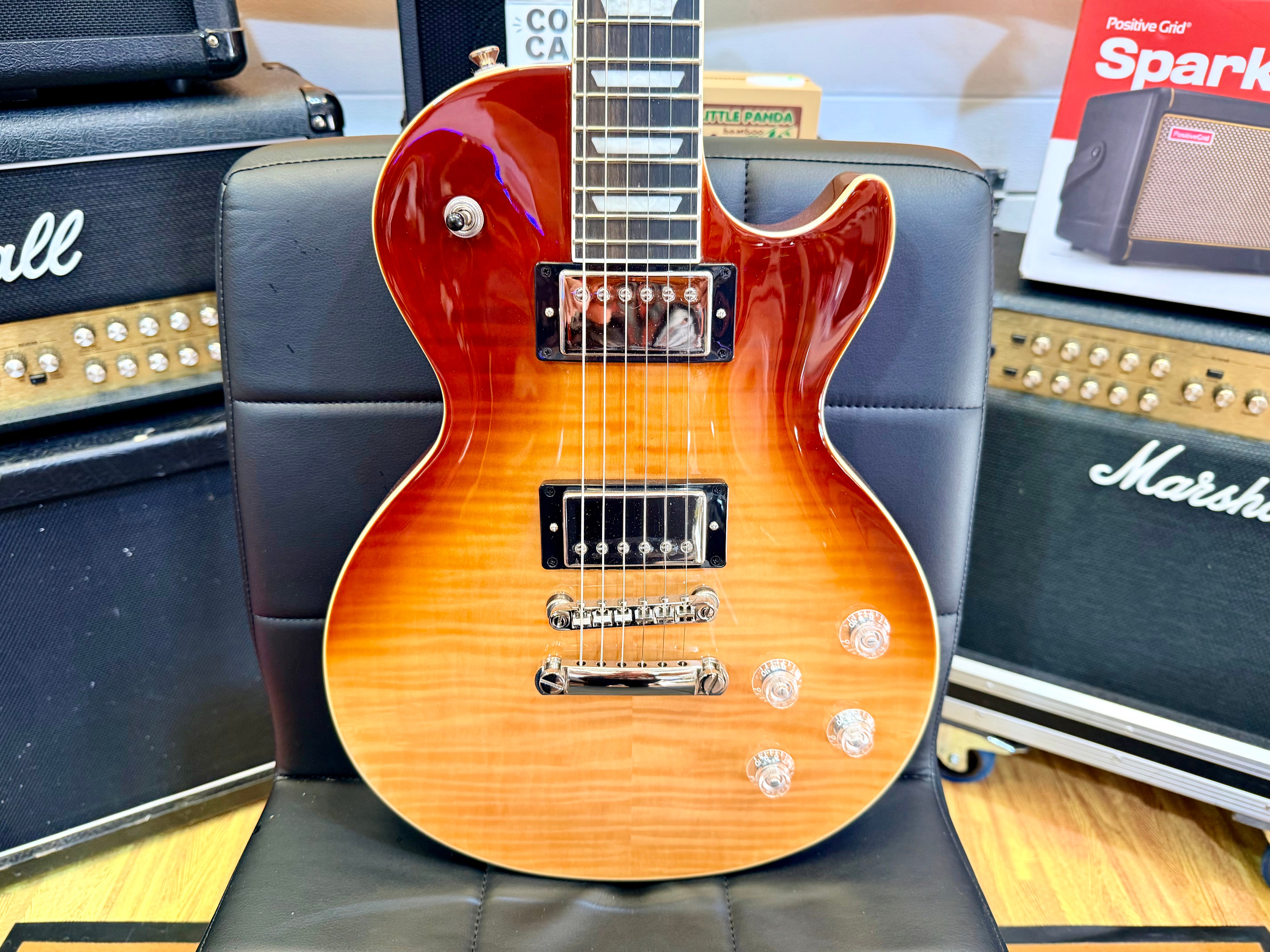 🌟2022🌟 Epiphone Les Paul Modern Figured~ Caffe Latte Fade~ Immaculate Condition