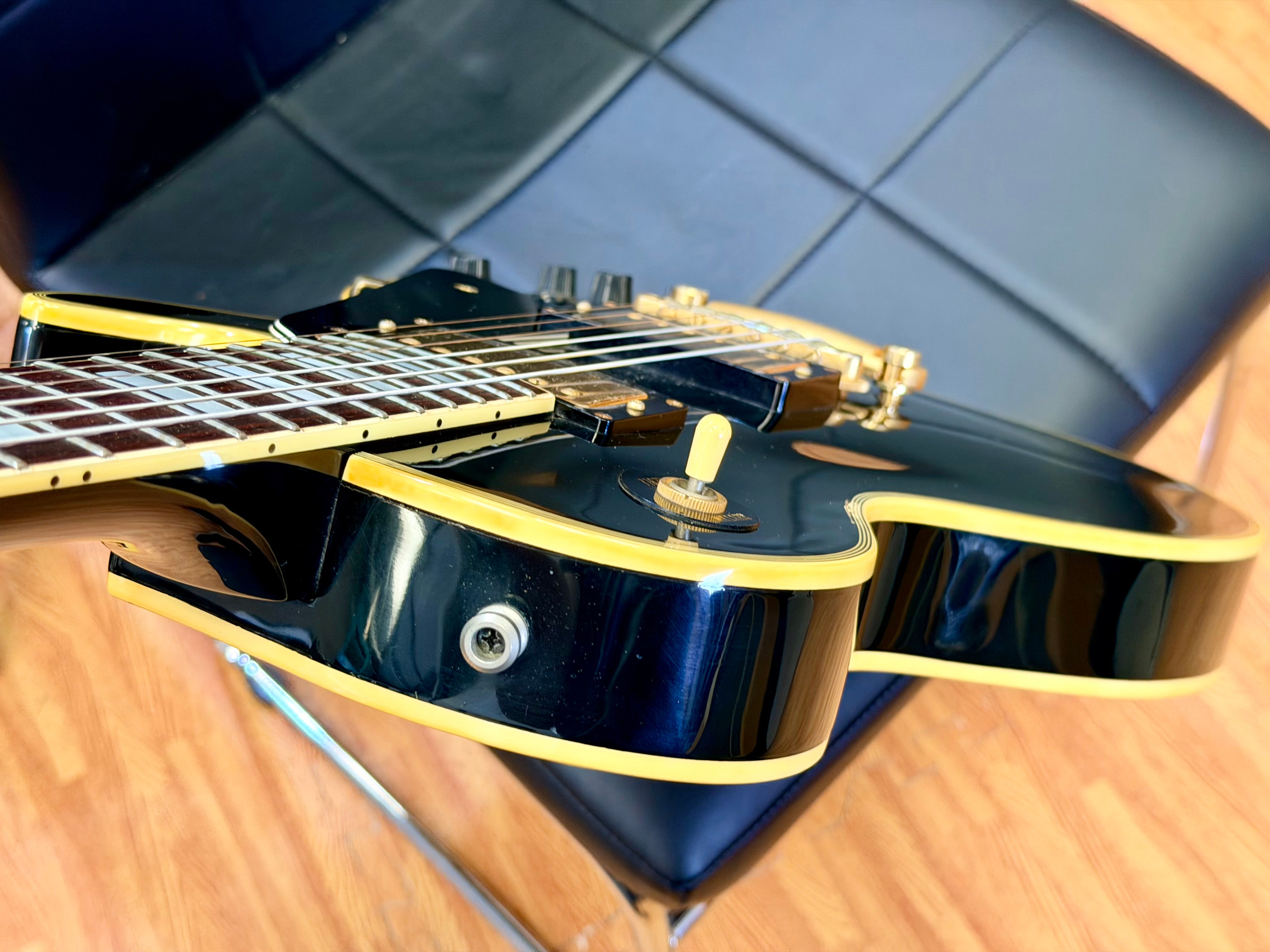 🇯🇵 1992 Greco EGC-480 Mint Collection Les Paul Custom~ MIJ Japan Ebony 🇯🇵