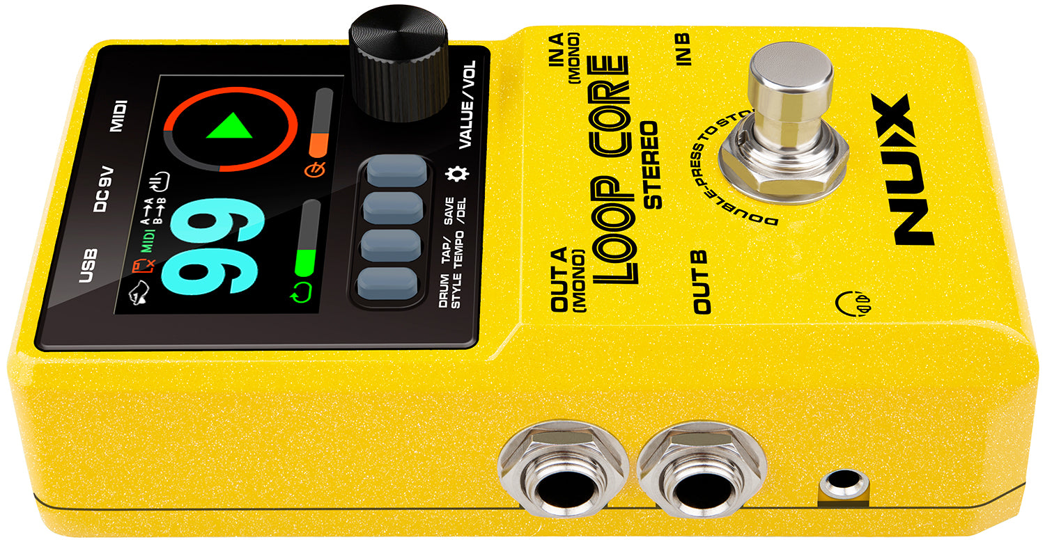NU-X Loop Core Stereo Pedal with drum machine~ looper