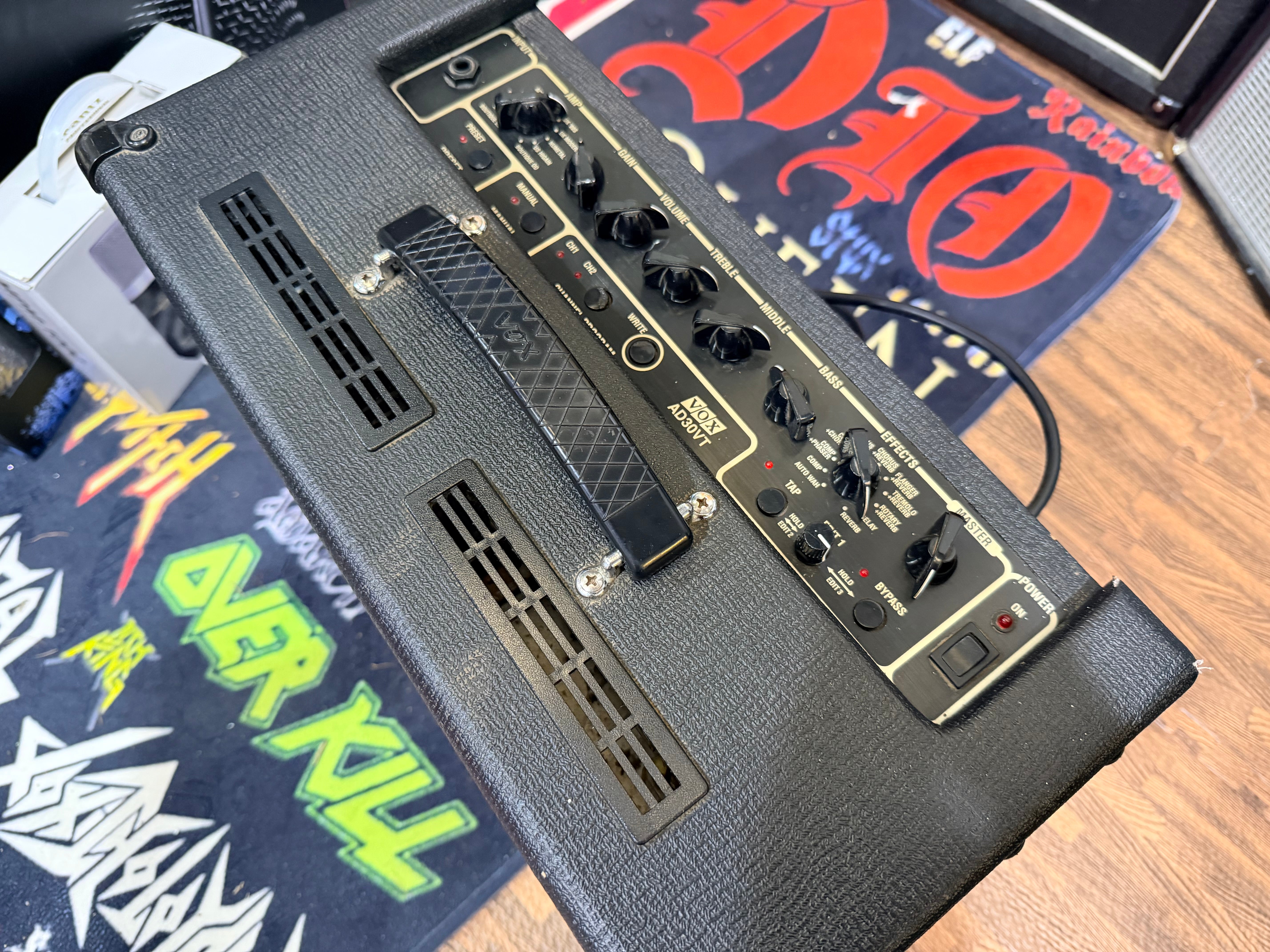 🎸 Vox AD30VT Valvetronix~ Chrome~ 30w Guitar Combo Amplifier Amp~ Black! 🎸