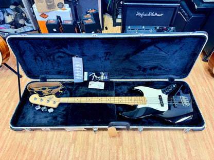 2011 Fender American Special Jazz Bass~ Black~ Maple Fingerboard~ Hard Case