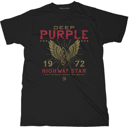 Official Licensed Deep Purple T-Shirt~ Highway Star Black~ Men’s & Women’s