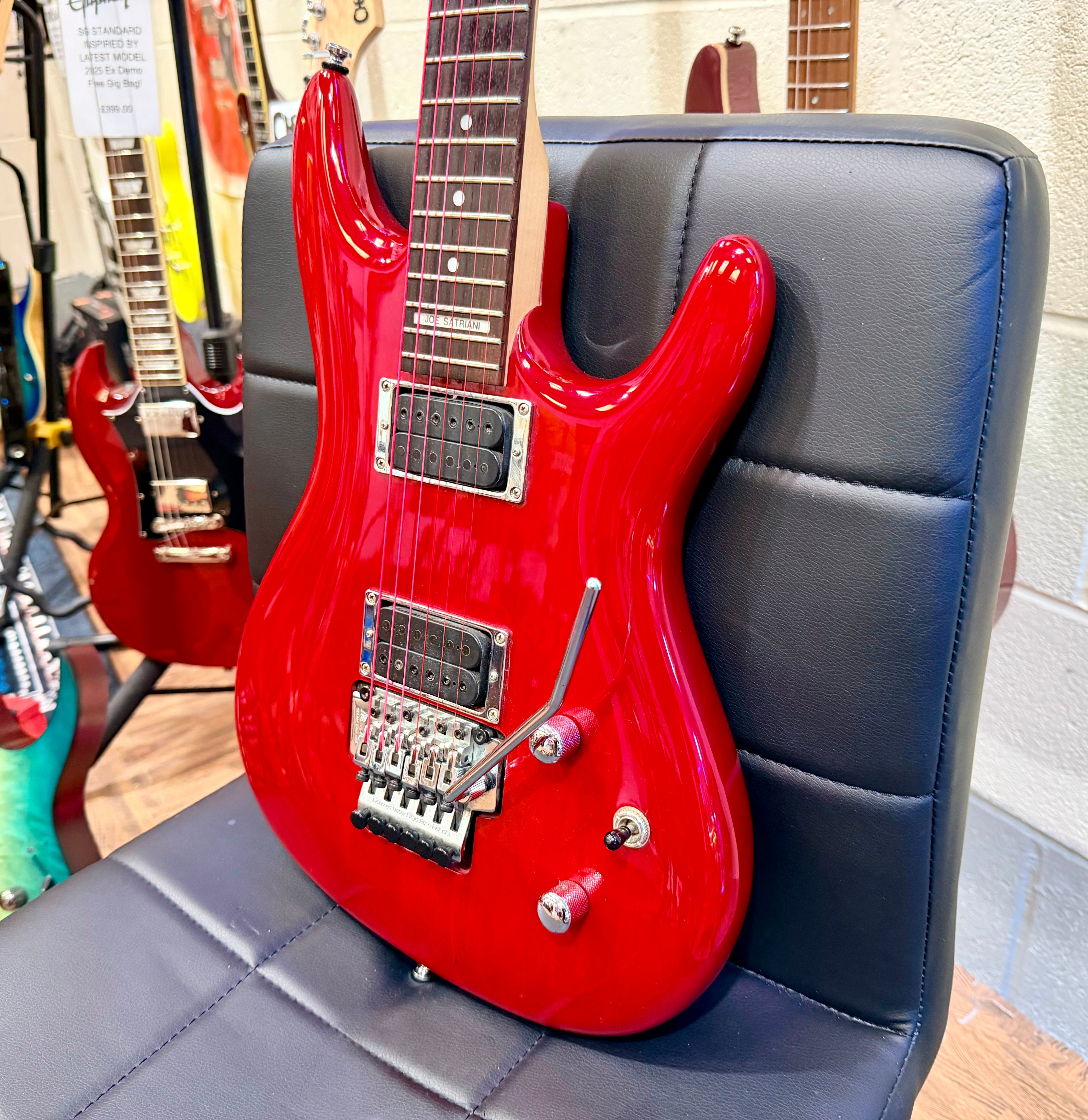 🔥2002🔥 Ibanez JS100 Joe Satriani Signature~ Korean Electric Guitar~ Red~ Floyd