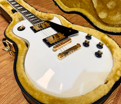 🔥2024🔥 Epiphone Inspired By Gibson Custom Les Paul~ Alpine White~ USA Pickups!