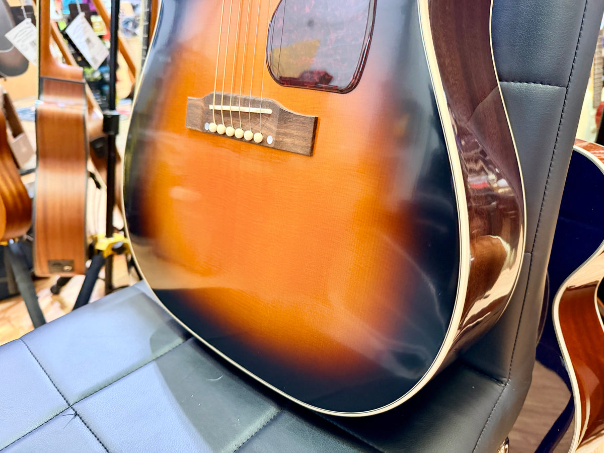 Epiphone Inspired by Gibson J-45 Cutaway Electro-Acoustic~ Hiscox Case~ Sunburst