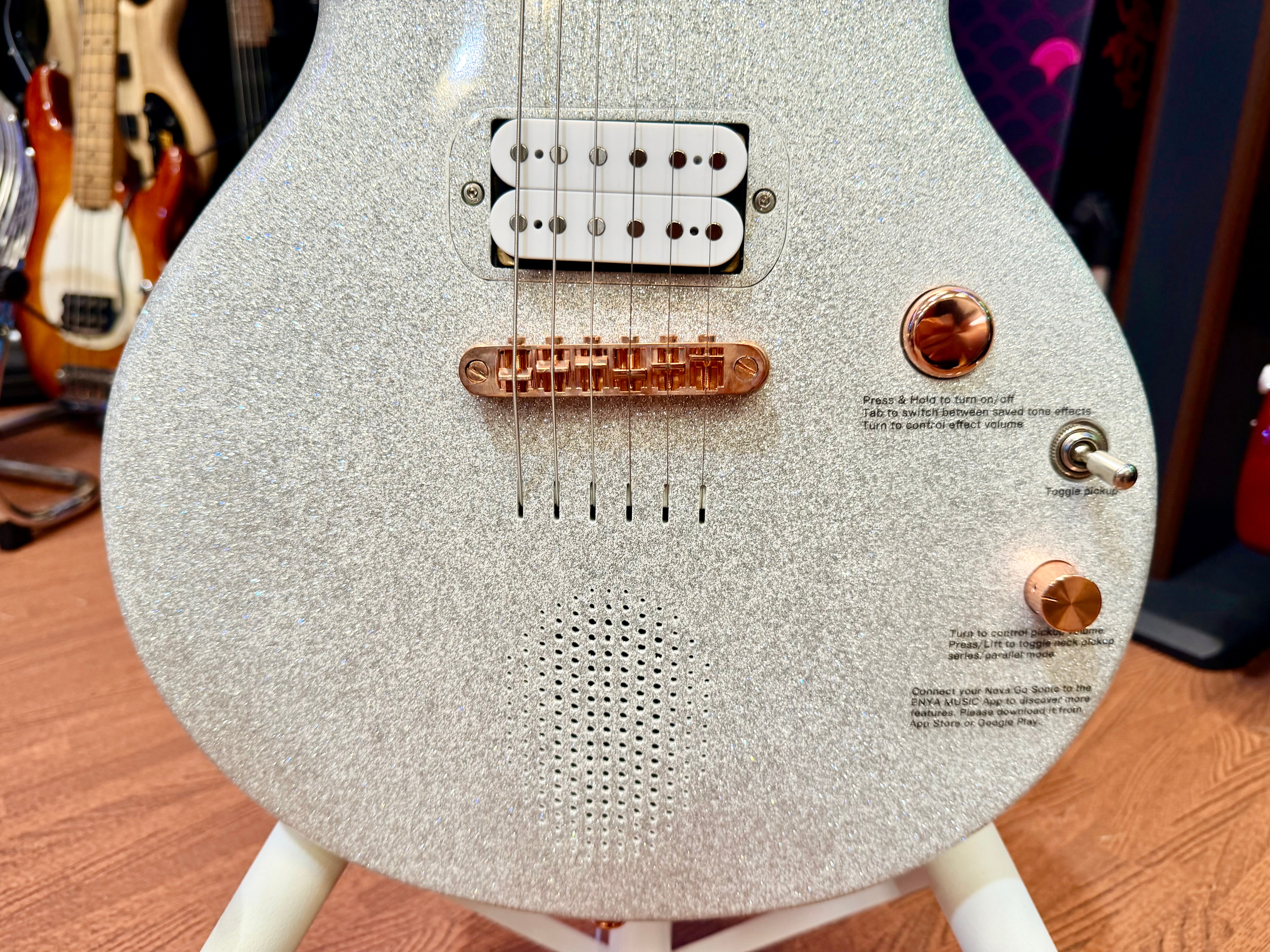 ✨NEW✨ Enya Nova Go Sonic Blink Silver~ Rose Gold~ Smart Electric Guitar + Bag!