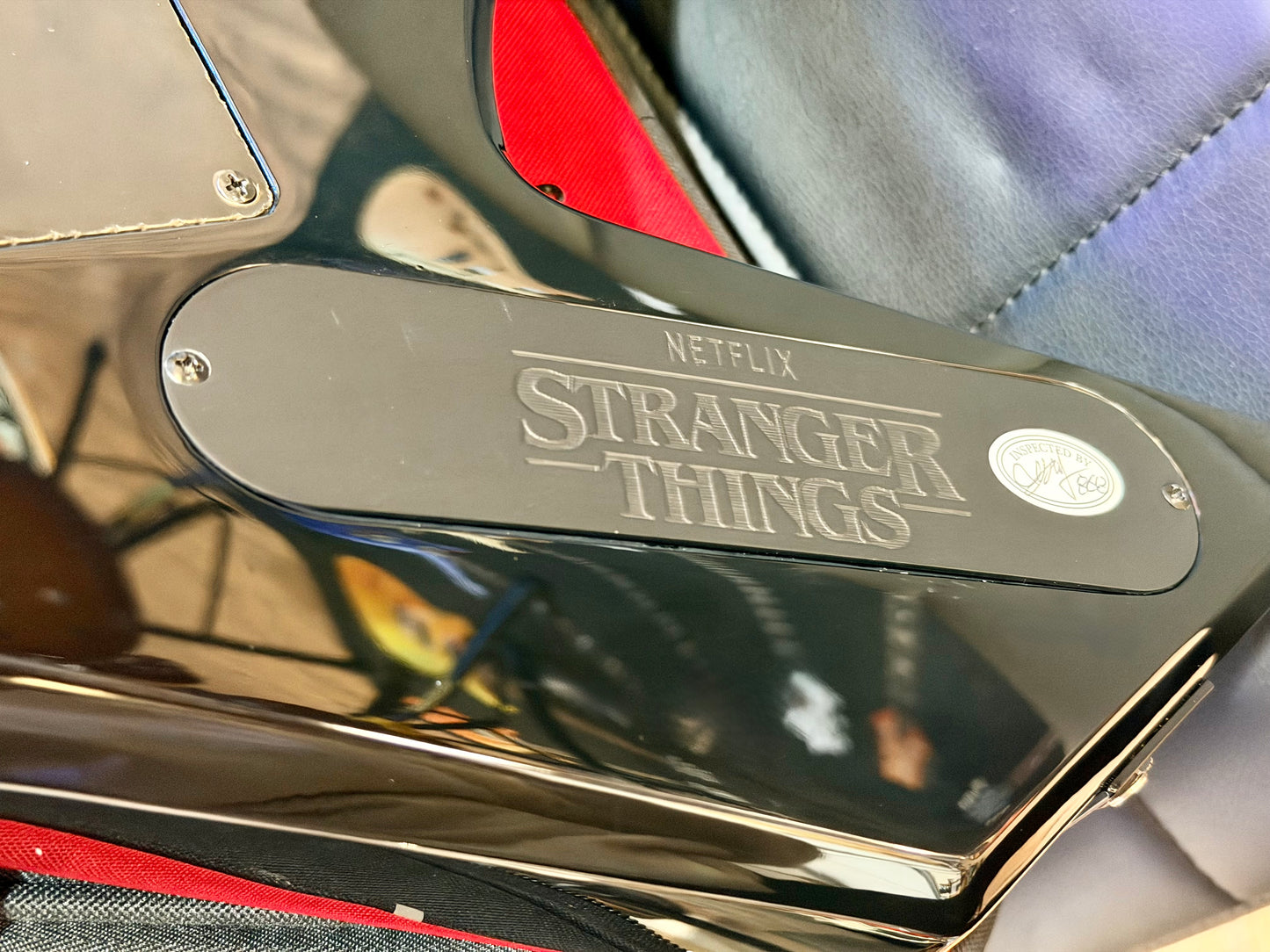 🔥868/2000🔥 BC Rich Warlock~ Stranger Things NJ Model~ Eddies ‘Hellfire’ + Bag!