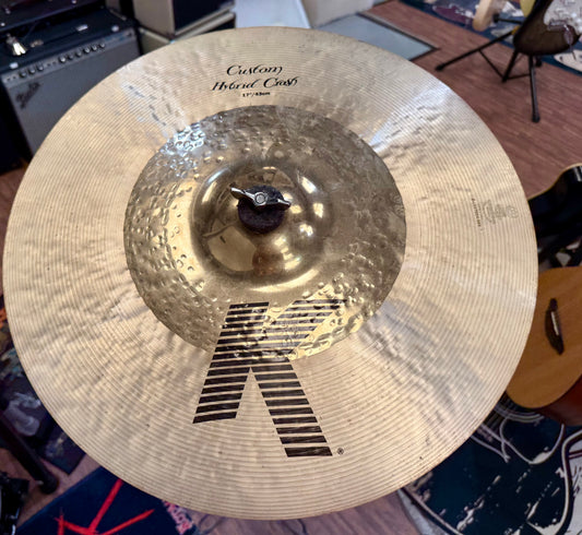 🥁 Zildjian 17" K Custom Hybrid Crash Cymbal  - Rock/Medium/Fx Cymbol/USA 🥁