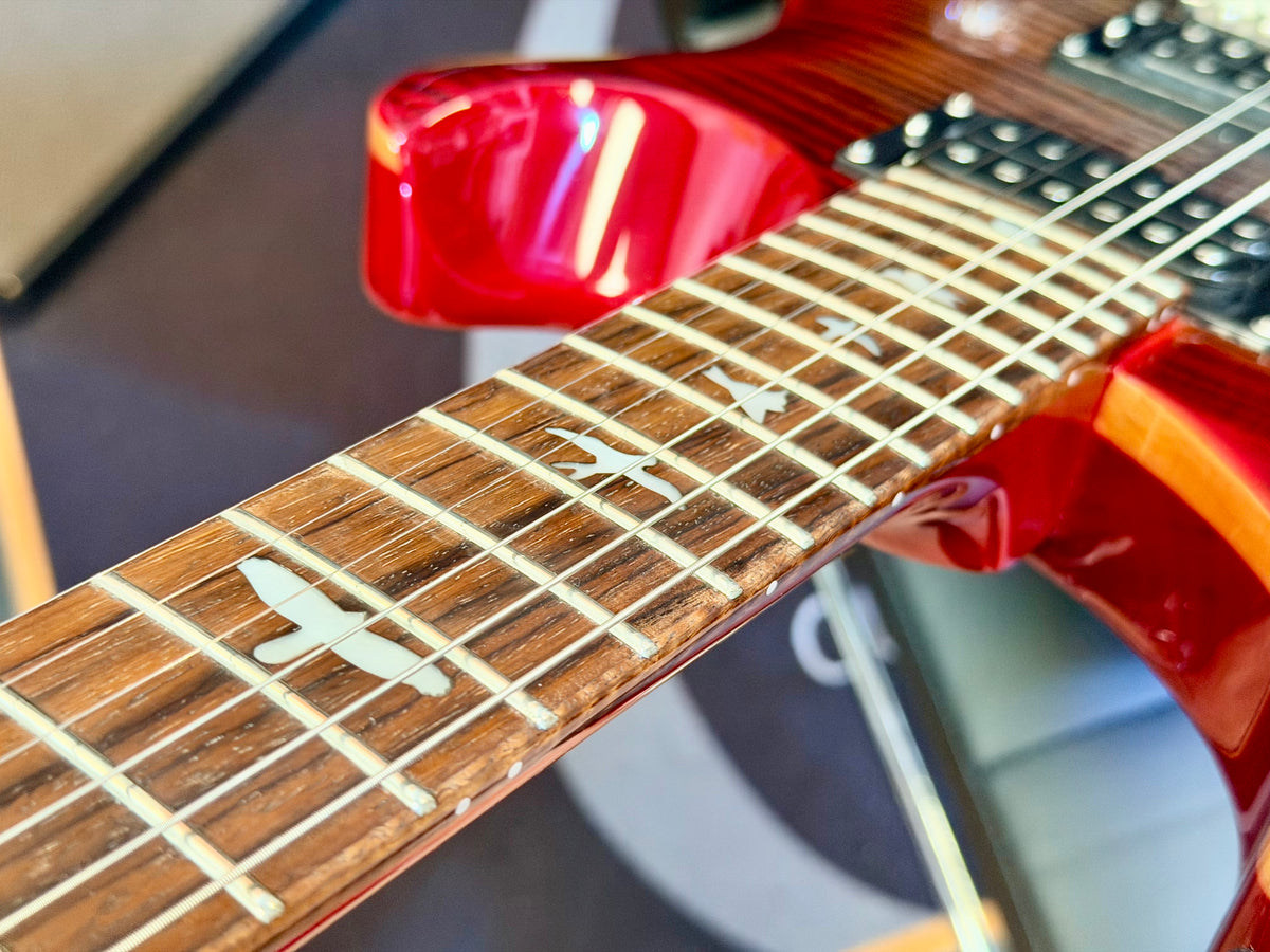 🌟2024🌟 PRS SE Custom 24-08 Charcoal Red Burst~ Locking Tuners & Gig Bag!