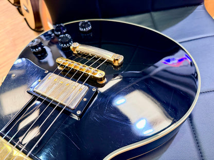 🔥RARE 1989🔥 Epiphone Les Paul Custom MIK First Year~ Open Book~ Korea~ Black!