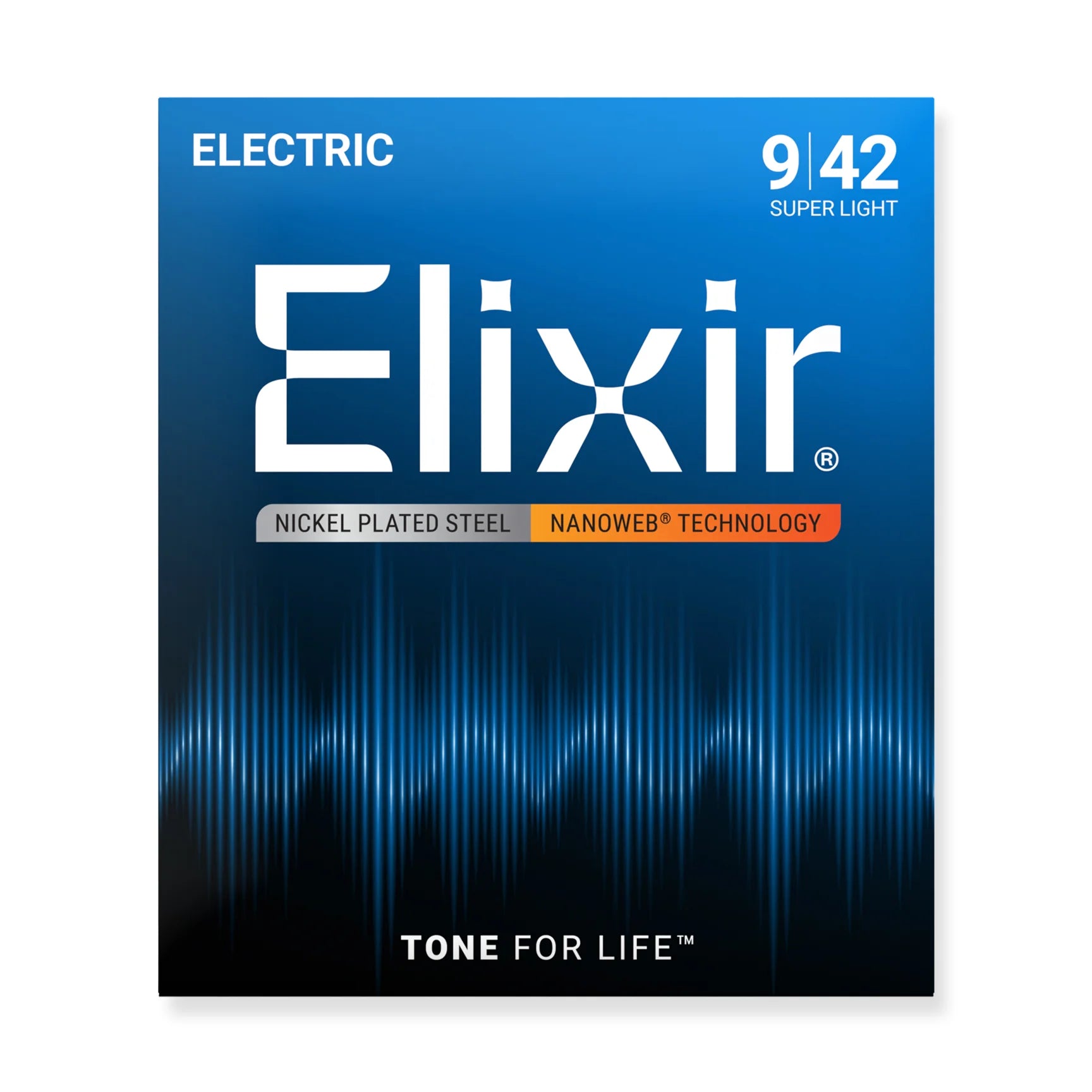 Elixir Nanoweb Nickel Wound 9-42 Electric Guitar Strings