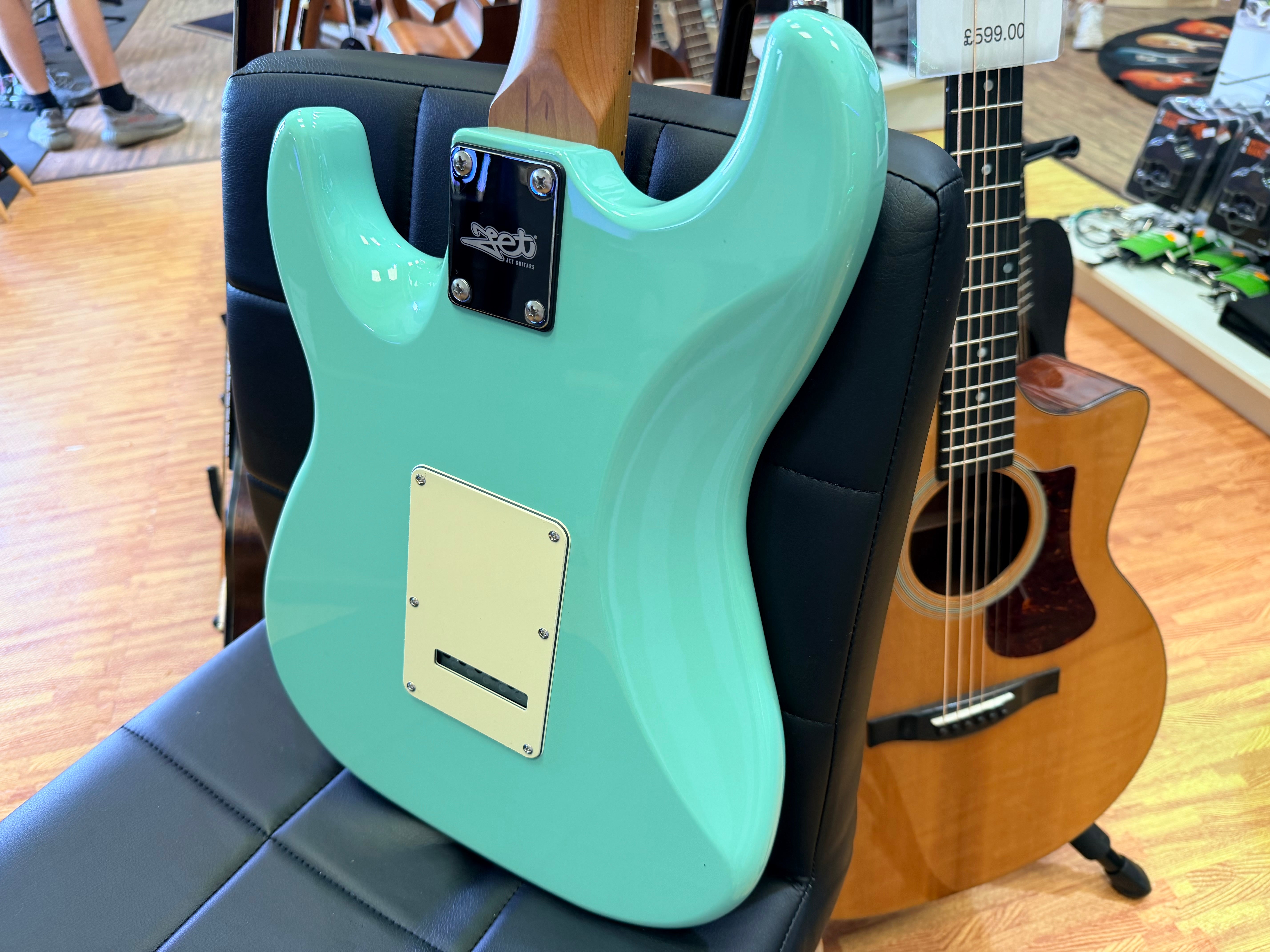 ⚡️NEW⚡️ Jet JS-300 Electric Guitar~ Seafoam Green~ Roasted Maple~ Strat~ 2026!