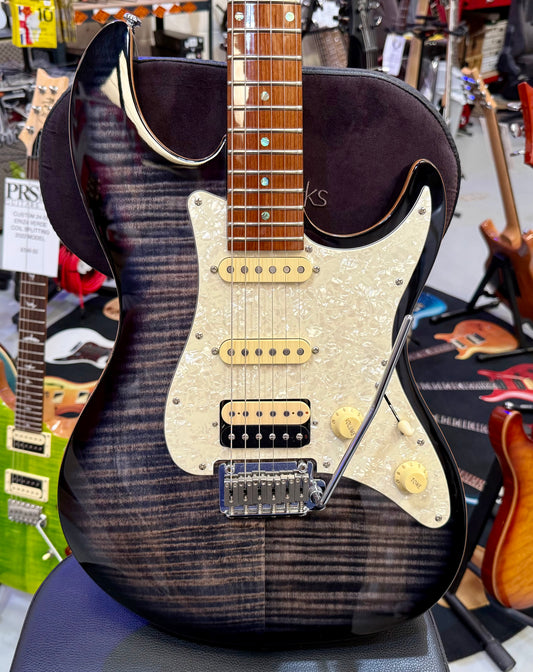 🔥EX DEMO 2024🔥 Sire Larry Carlton S7 FM~ Flamed Maple HSS~ Transperant Black!