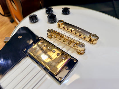 ⚡️7lb⚡️Epiphone Limited Edition Les Paul Custom Lite~ Alpine White & Gold~ 2019!