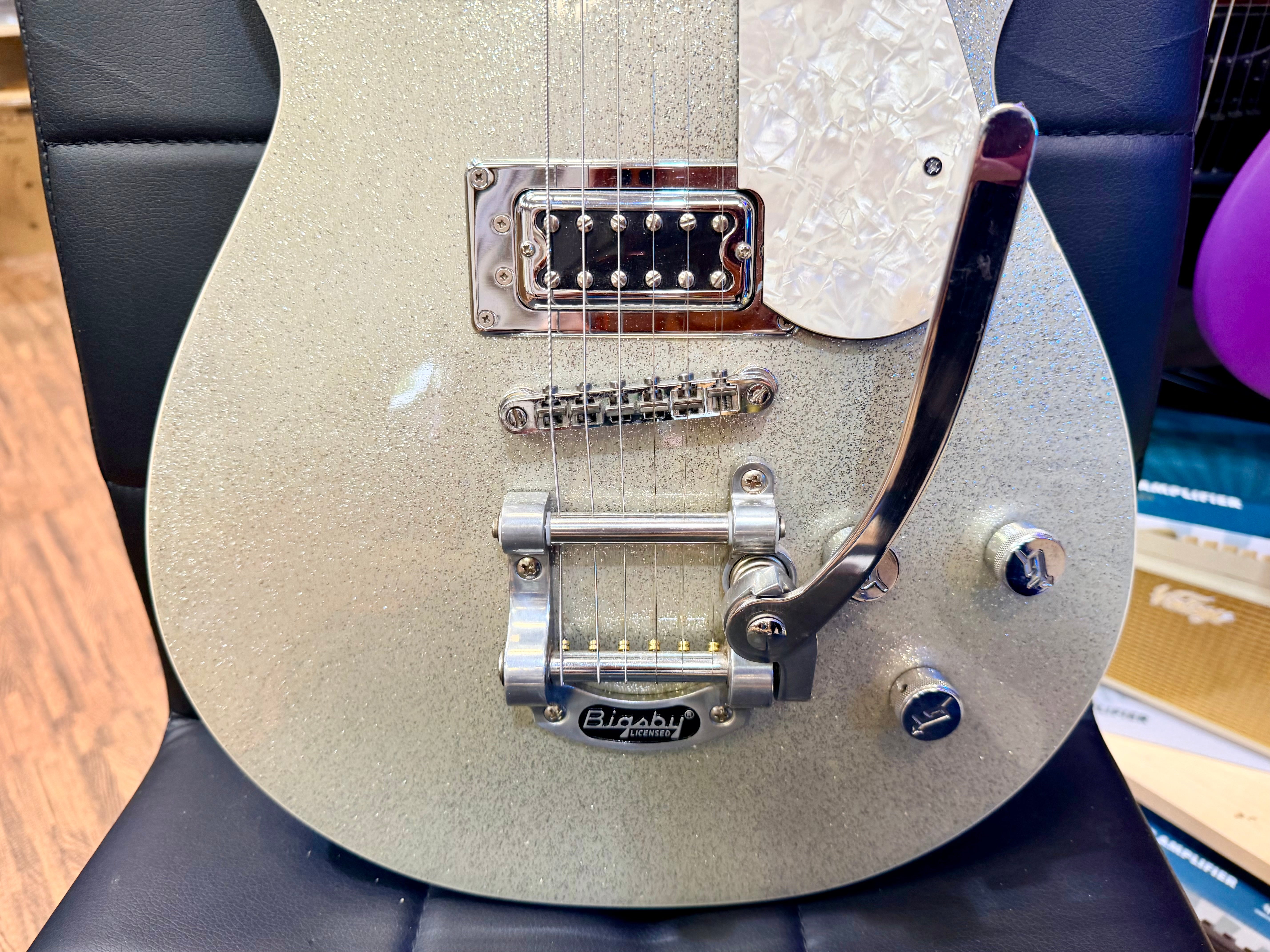 ✨2014✨ Gretsch G5439T Electromatic Pro Jet W/Bigsby~ Silver Sparkle Metallic!