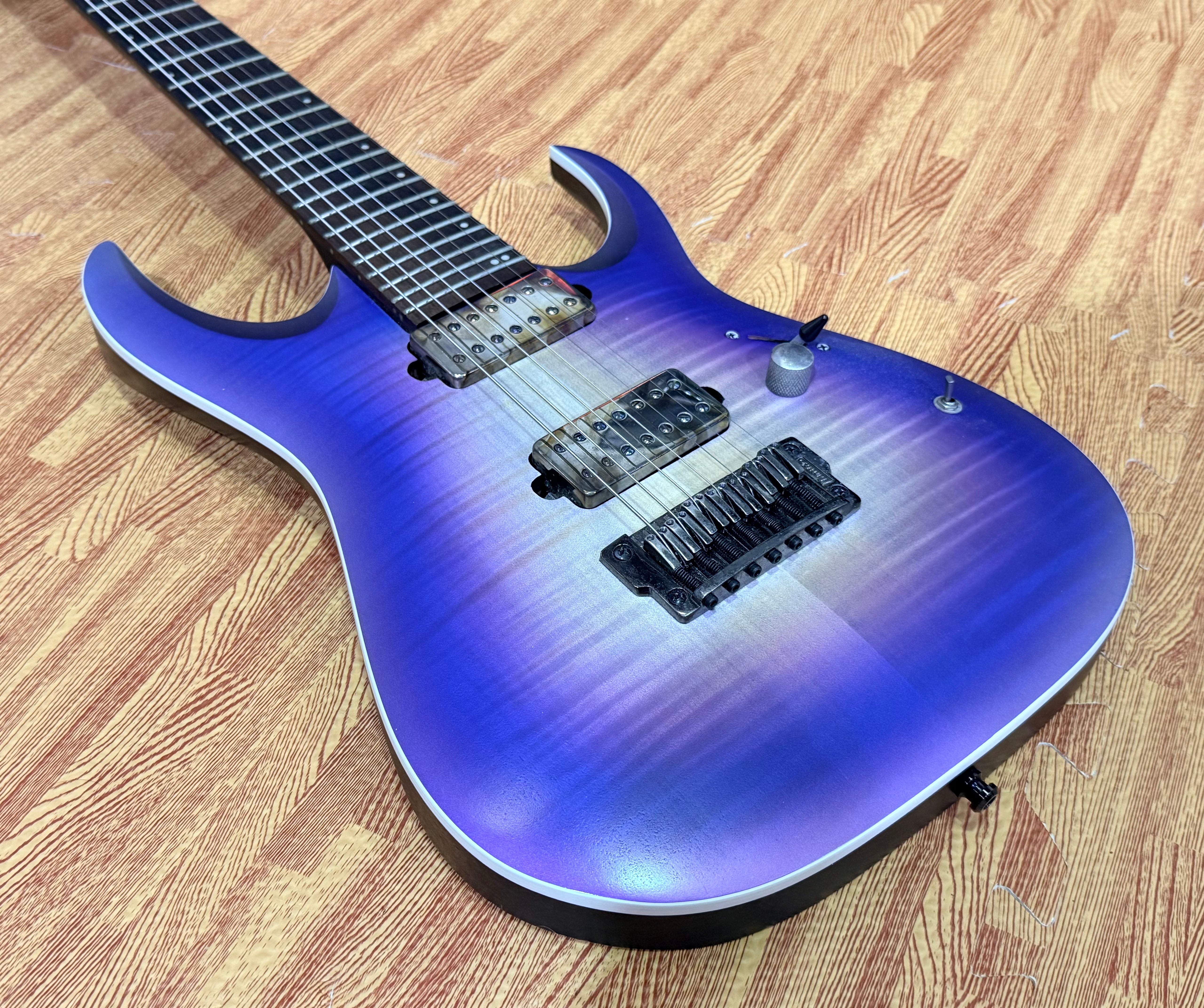 🔥2019🔥 Ibanez RGA71AL Axion Label 7 String~ Indigo Aurora Burst~ Bare Knuckle!