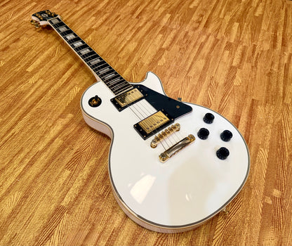 ⚡️7lb⚡️Epiphone Limited Edition Les Paul Custom Lite~ Alpine White & Gold~ 2019!