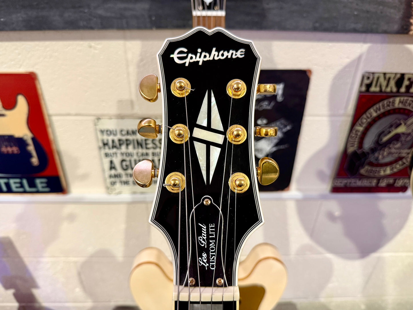 🌟LIMITED EDITION🌟 Epiphone Les Paul Custom Lite~ Alpine White & Gold~ 2019!