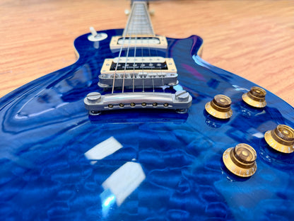 ✨2008✨ Edwards E-LP Limited Model Les Paul~ Blue Aqua Quilt~ Made in Japan 🇯🇵