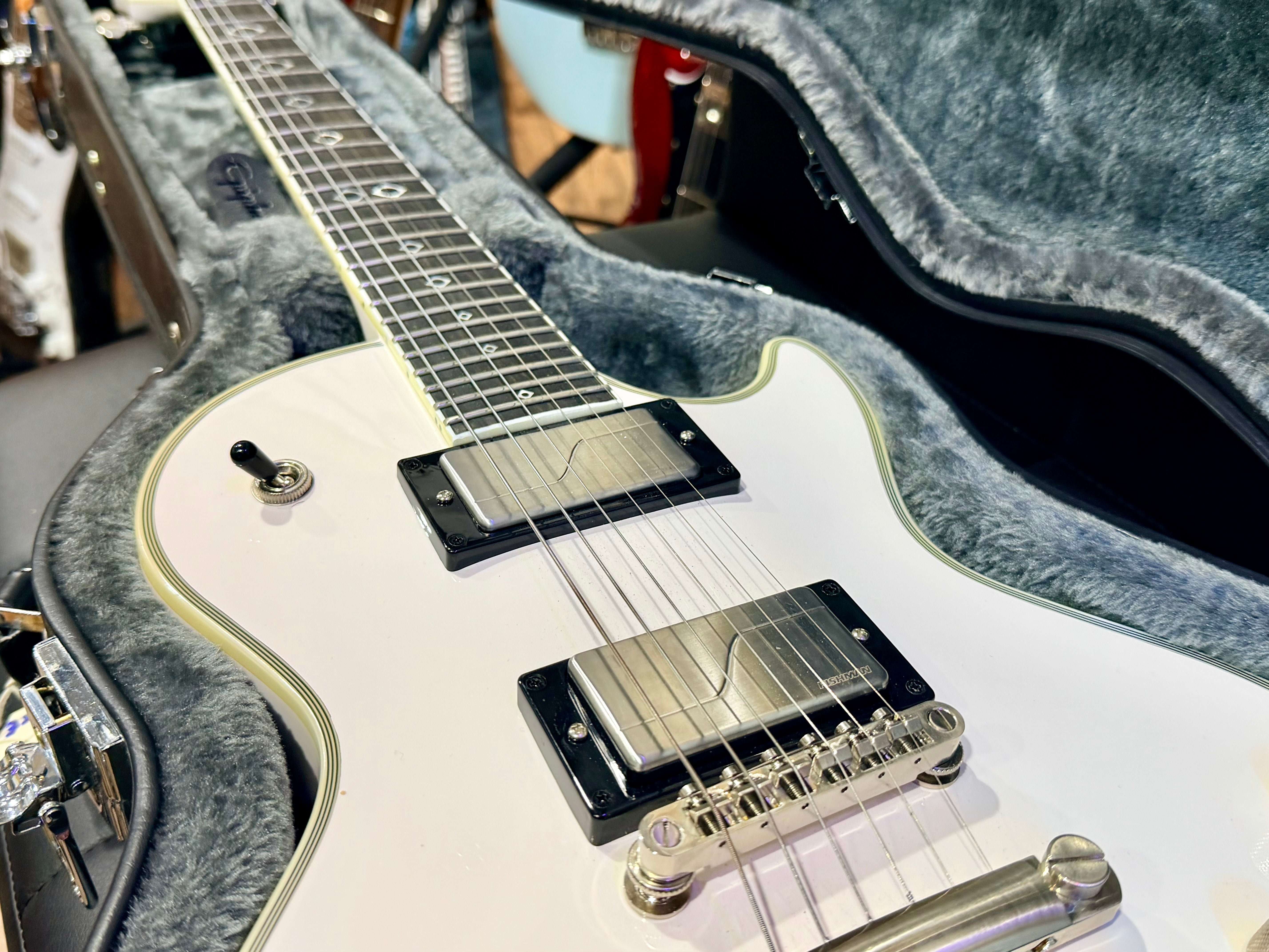 🔥MINT🔥 Epiphone Jerry Cantrell Les Paul Custom Prophecy~ Bone White~ Hard Case