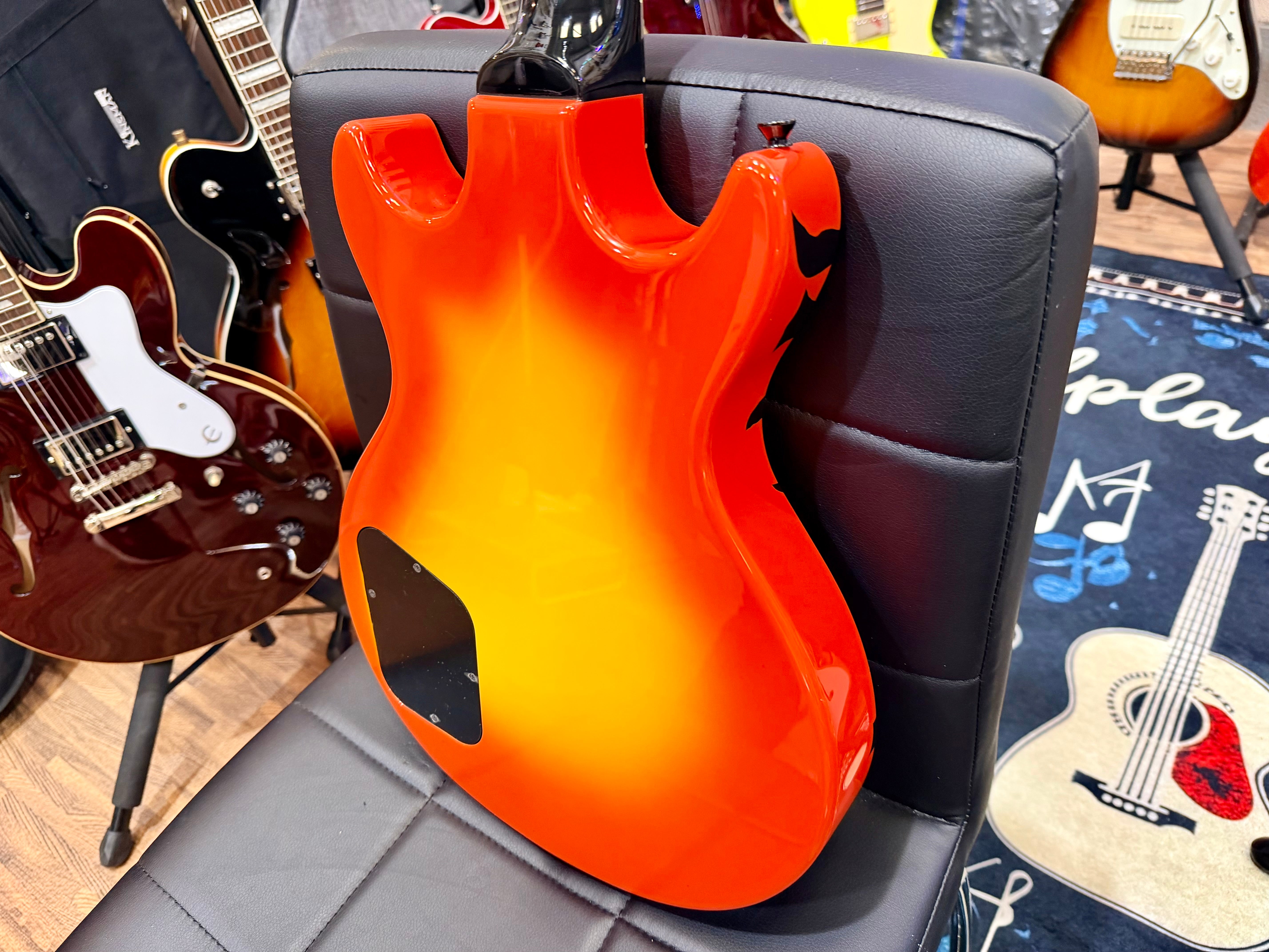 🐯 Edwards ESP E-SR-Kellogg Orange Tiger~ Sukeroku Ken Yokoyama~Made In Japan 🐯