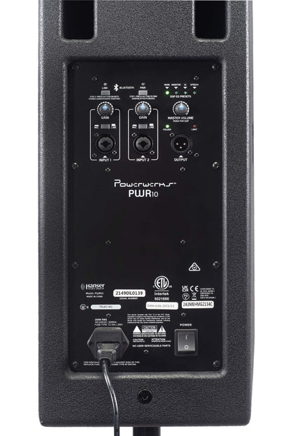 🔥OFFER🔥 Powerwerks PWR10 10” Active PA Speaker 600W Bluetooth DSP Brand New!