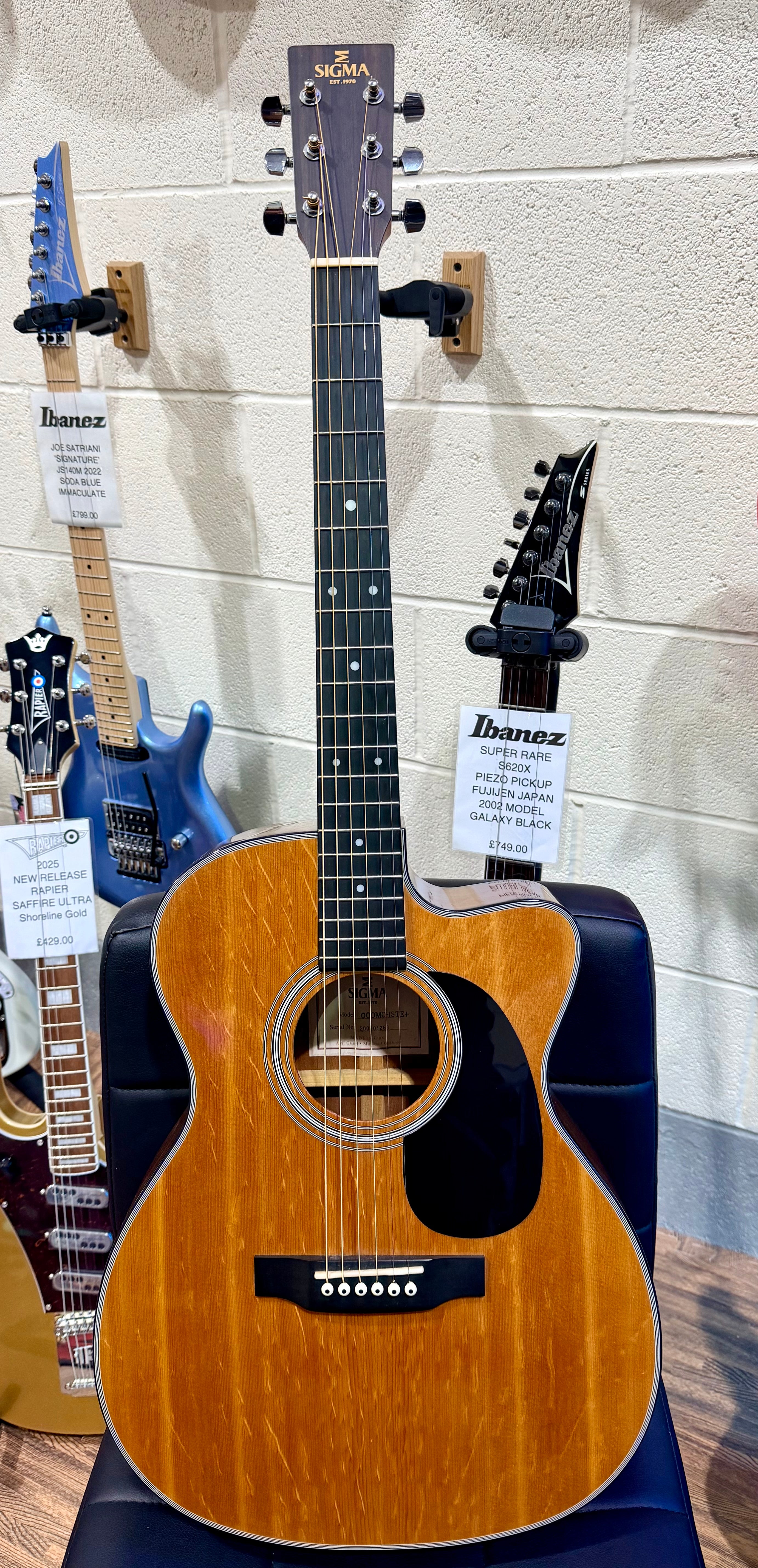 🎸2020🎸 Sigma 000MC-1STE+ Electro Acoustic Guitar~ Fishman Electrics~ Cutaway!