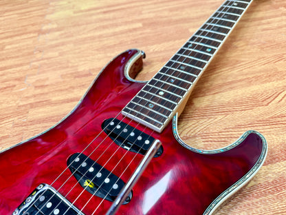 ⚡️2020⚡️ Ibanez SA360QM SA Series Electric Guitar~ Transparent Red Burst~ HSS!