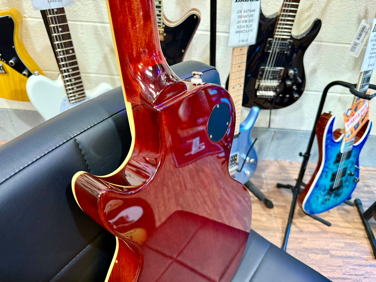 🌟MINT 2025🌟 Epiphone Les Paul Standard 50s Figured~ Washed Cherry Sunburst!