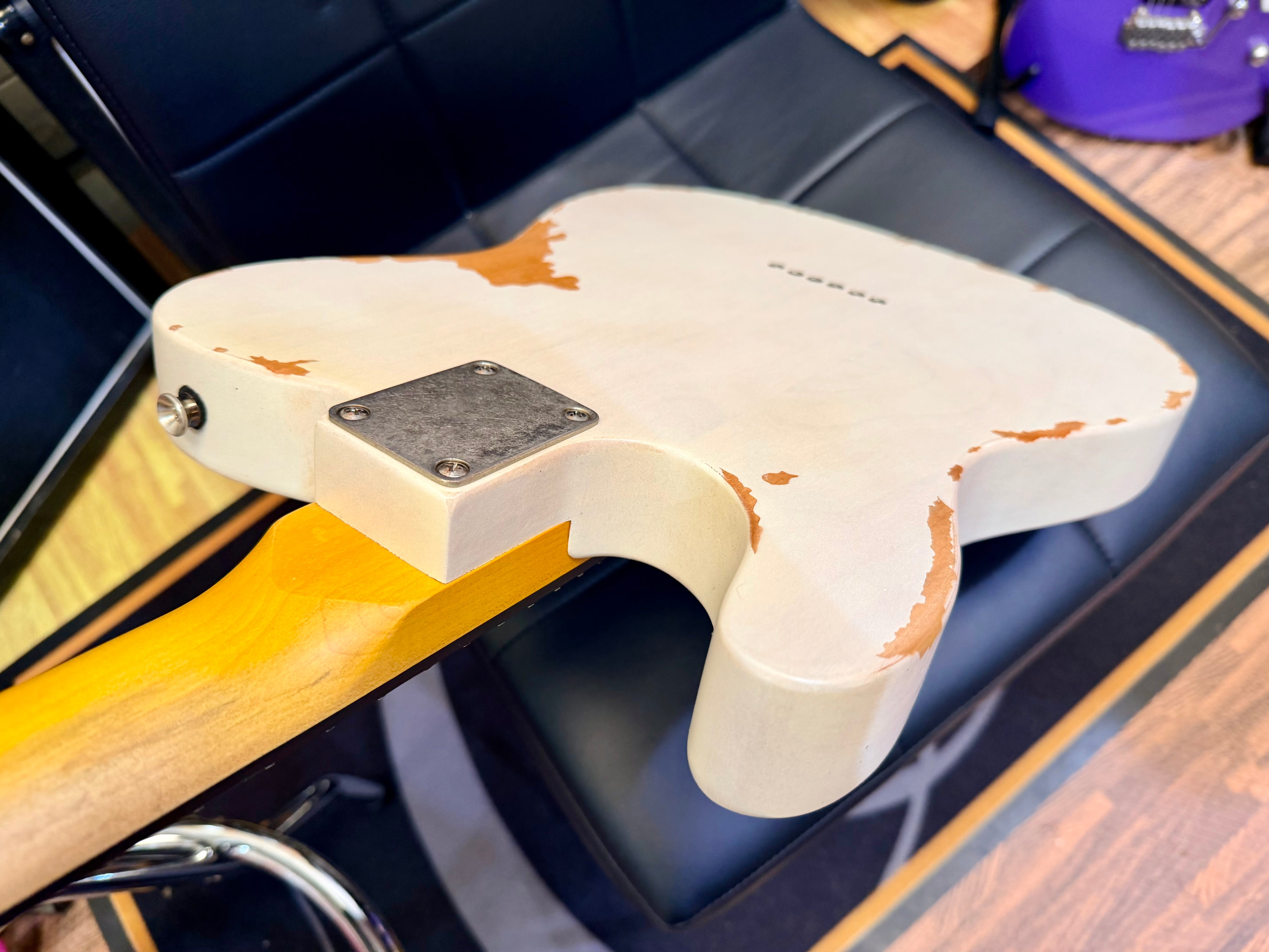 🔥 Vintage V62 ICON Distressed Ash Blonde Telecaster Style Wilkinson Pickups 🔥