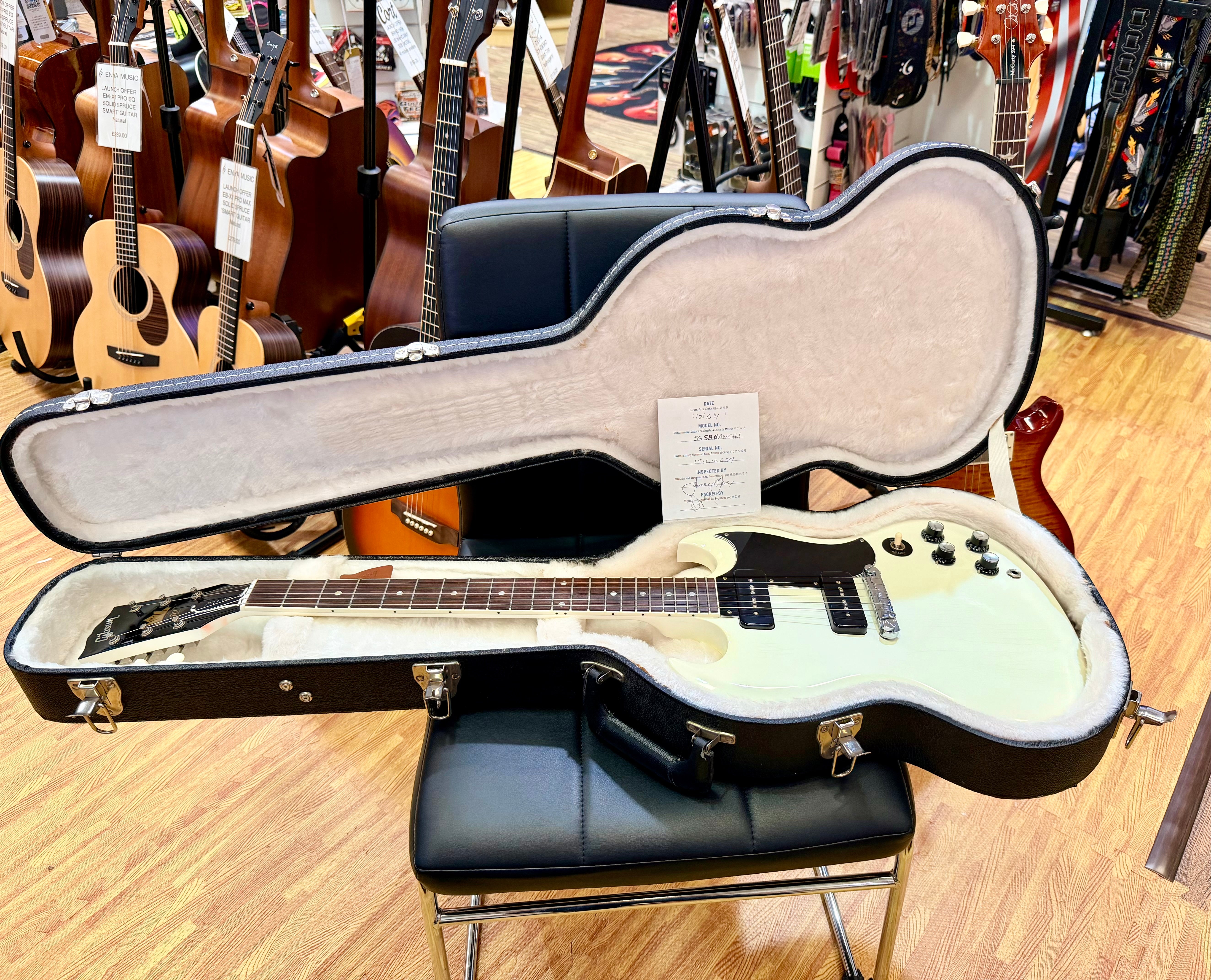 ⚡️2011⚡️ Gibson 50th Anniversary Pete Townshend SG Special~ Alpine White + Case!
