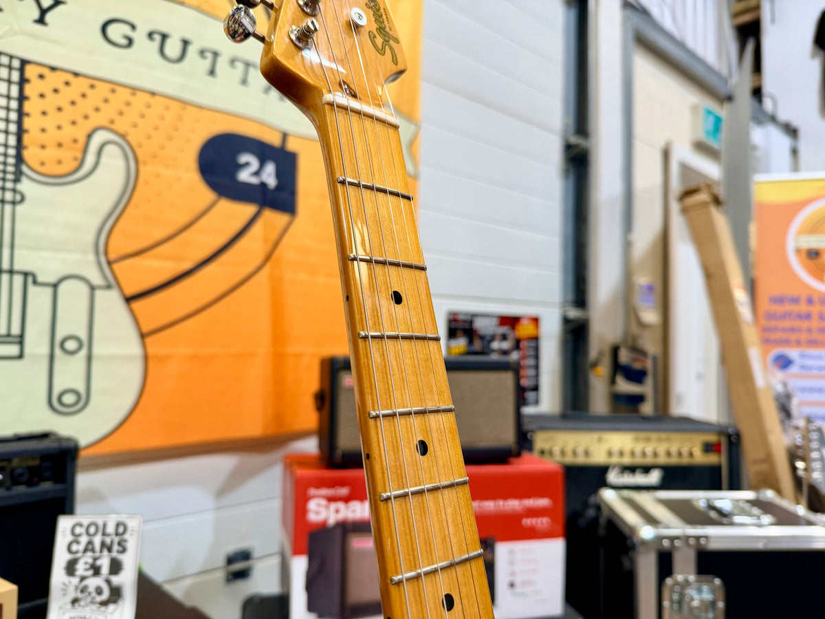 🔥EMG ACTIVE🔥 Squier Classic Vibe ‘50s Stratocaster In White Blonde~ EMG SA P’ups