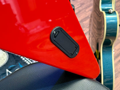 🔥DR WHO🔥 Custom Flying V Left Handed Guitar~ Doctor Who Tardis Lights~ Lefty!