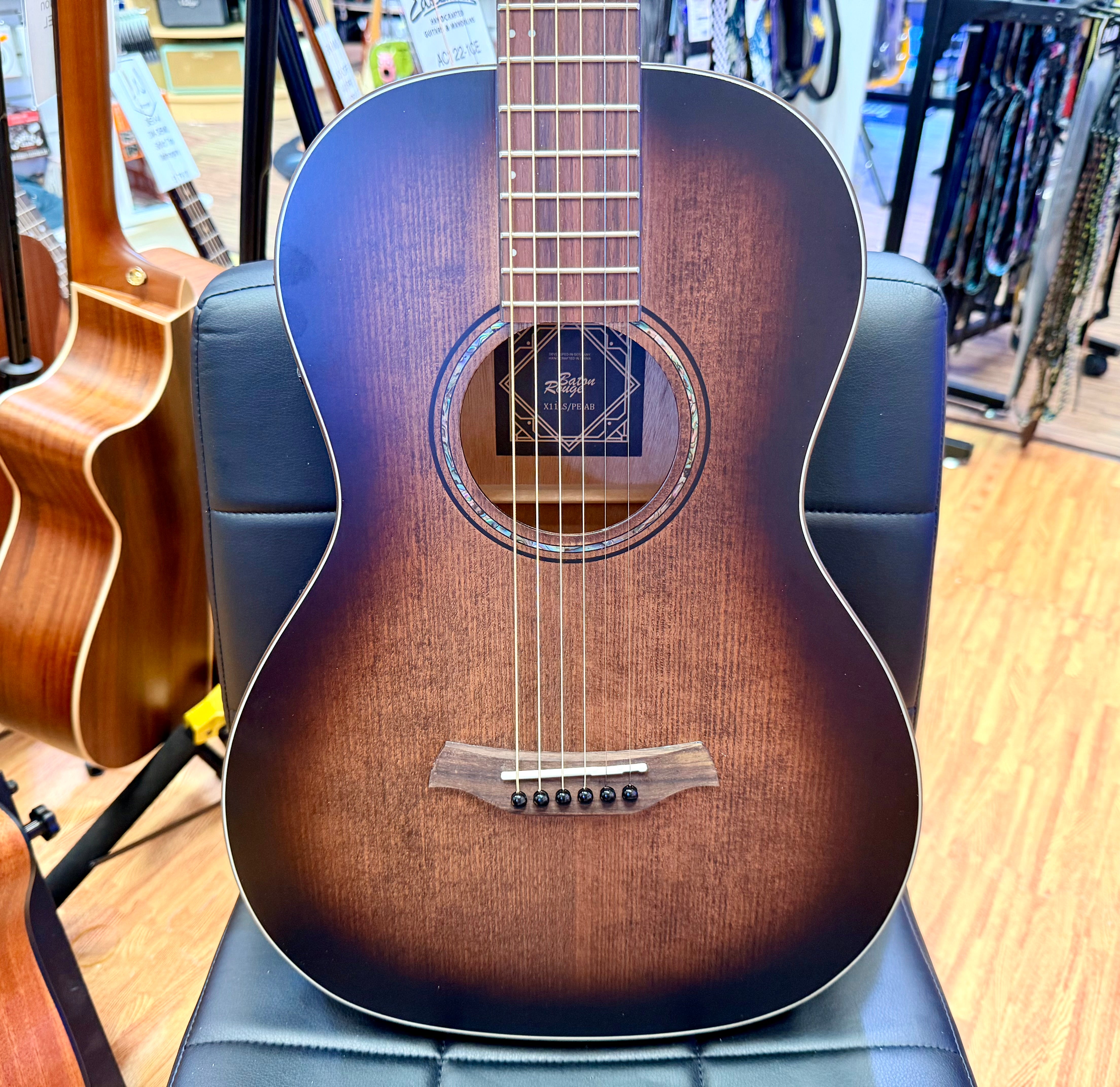 ⚡️NEW⚡️ Baton Rouge X11LS/PE-AB Parlour Electro Acoustic~ Rechargeable Pickup!