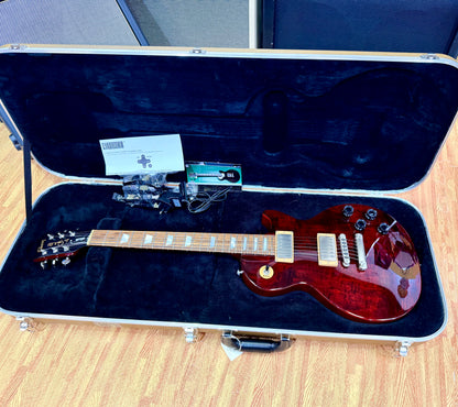 ✨2015✨ Gibson Les Paul Studio~ Wine Red Figured Top~ 100th Anniversary + Case!