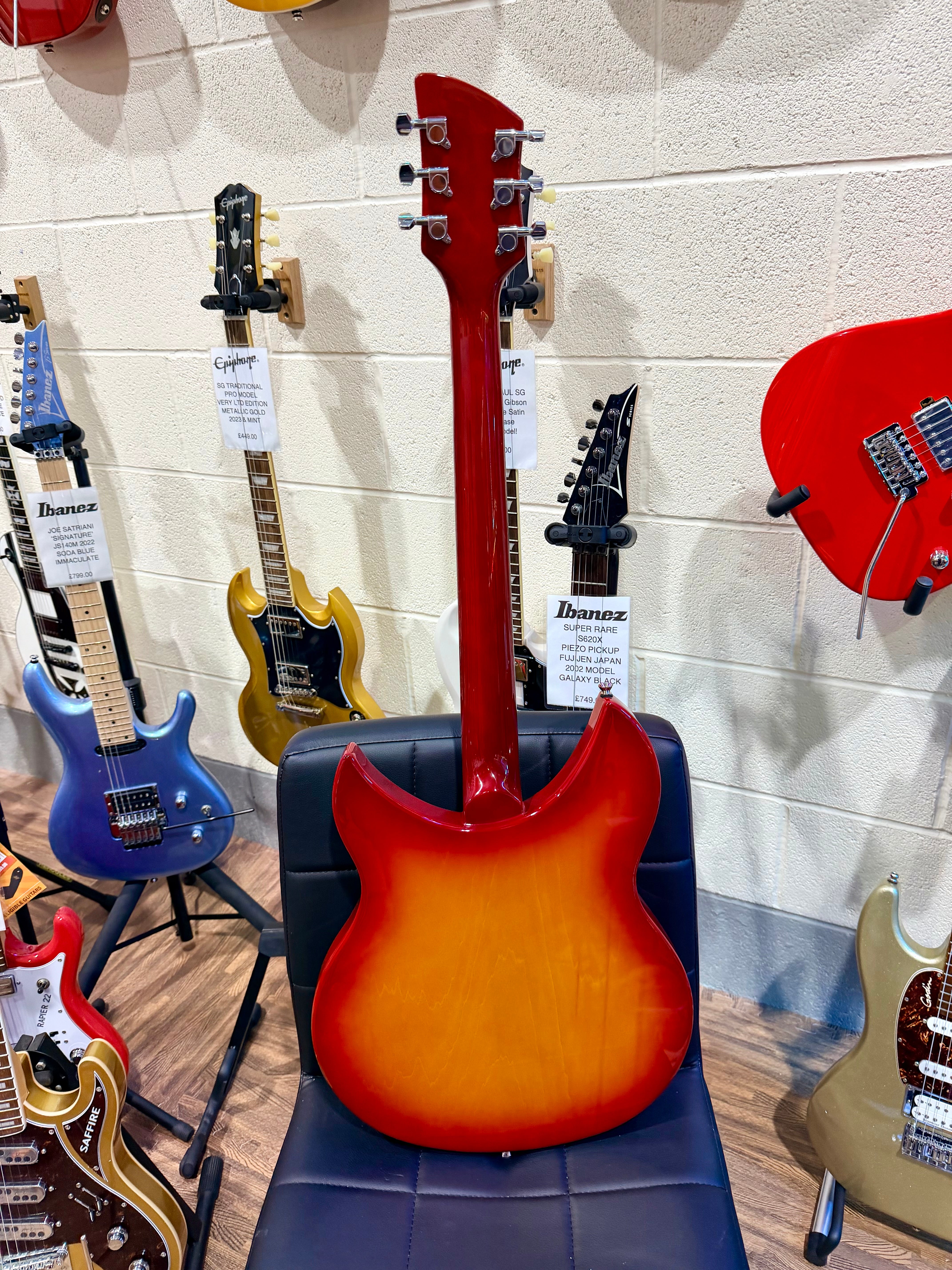 ☀️MINT☀️ Antiquity Legends RB-GH1 Sunburst Electric Guitar~ Rickenbacker Style!