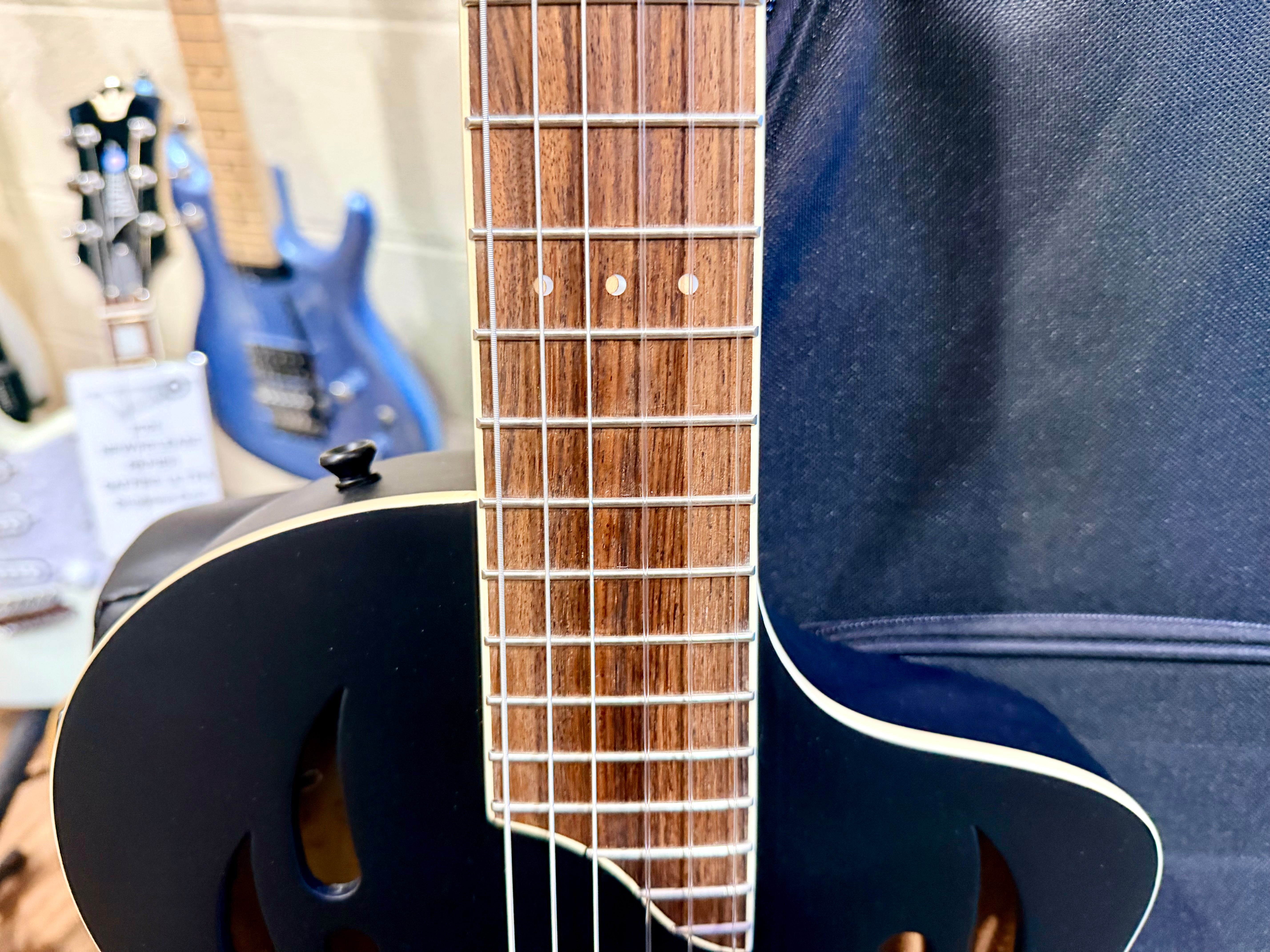 🔥NEW🔥 Ortega TourPlayer Electro-Acoustic Classical Guitar~ Nylon Thin~ Black!