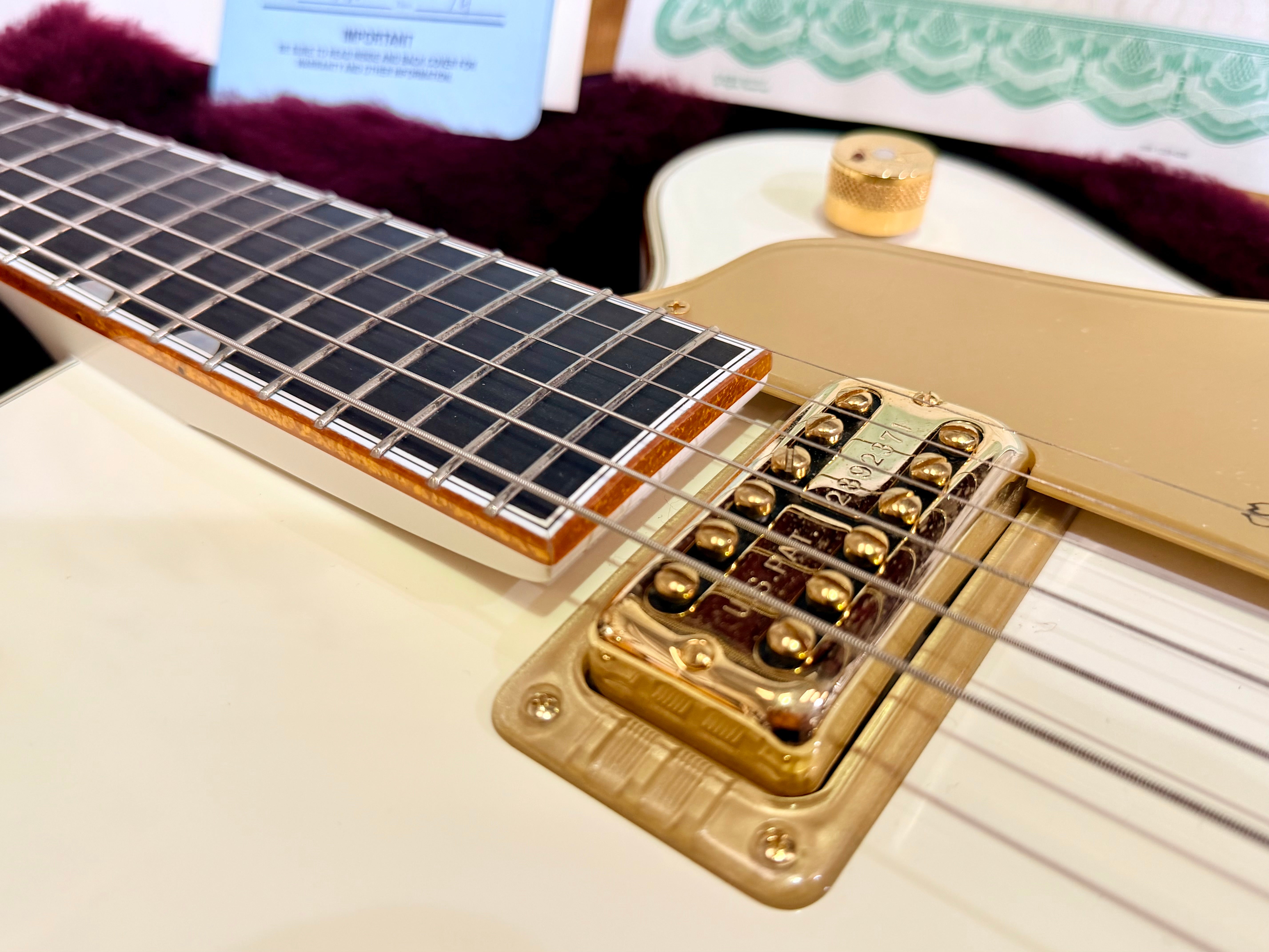 ✨MINT✨ 2013 Gretsch G6136T White Falcon MIJ~ Japan~ Bigsby~ Case & Docs~ Gold!