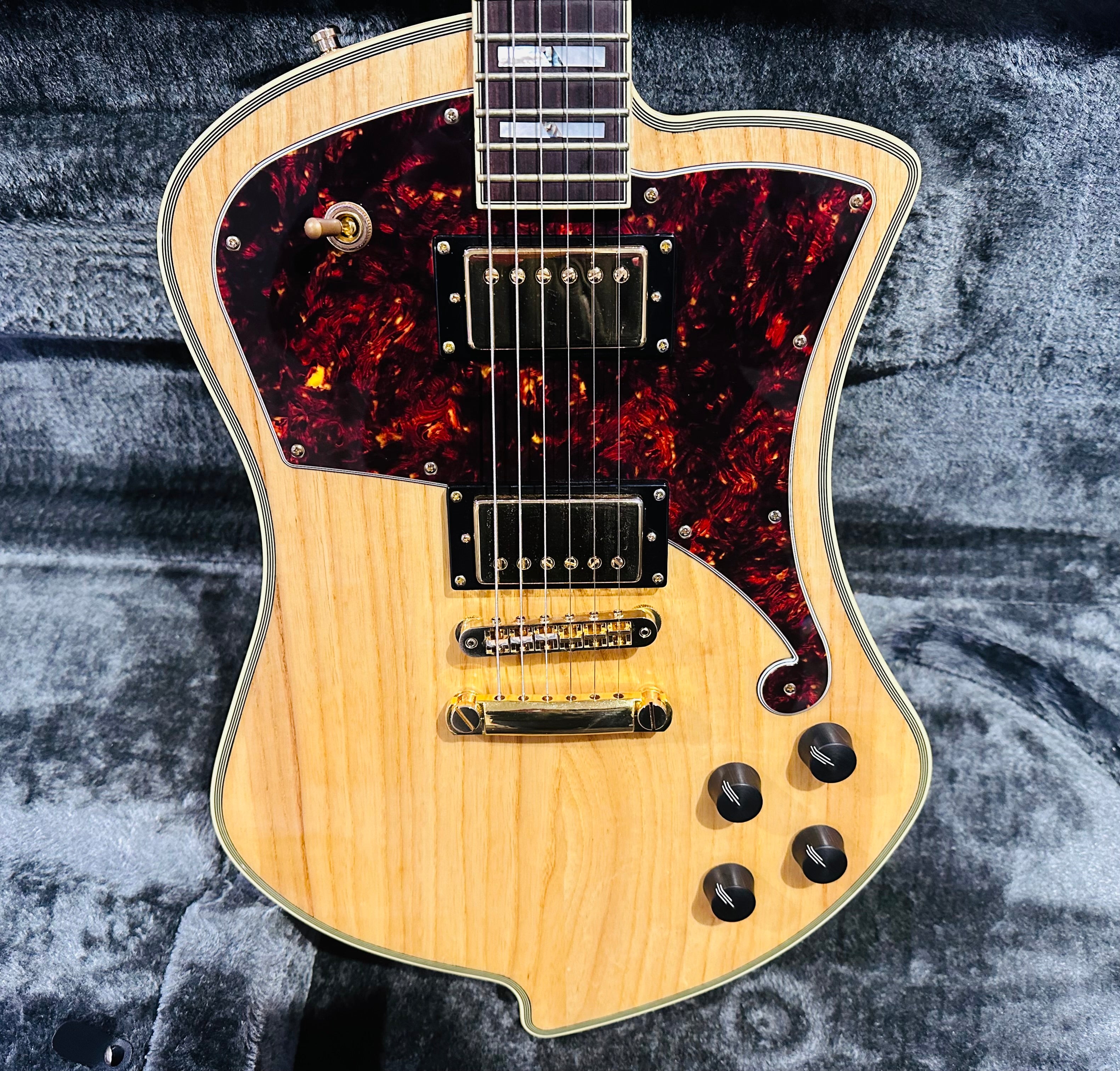 🌟MINT🌟 D'Angelico Ludlow Deluxe~ Swamp Ash Natural~2018~ Hard Case~MUST SEE 🌟