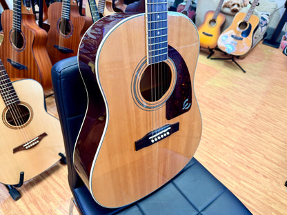⚡️2017⚡️ Epiphone AJ-220S/N Acoustic Guitar Natural~ Solid Top Dreadnought!