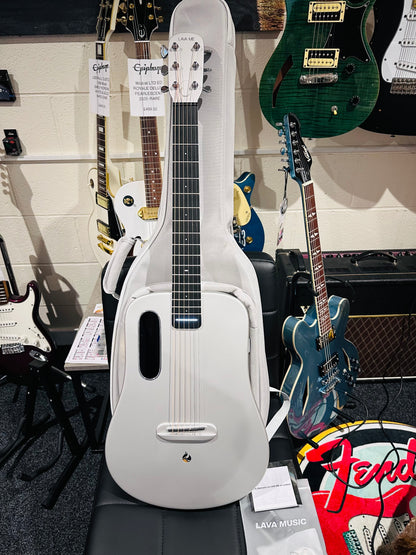 🌟NEW🌟 LAVA ME AIR CARBON FIBRE 36” Electro-Acousic Smart Guitar~ Silver + Bag!